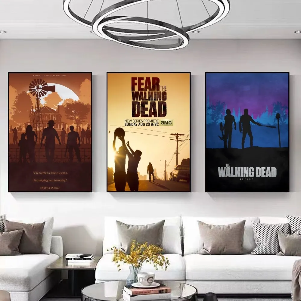 The Walking Dead Poster Posters Kraft Paper Vintage Wall Art Painting Study Aesthetic Small Size Stickers