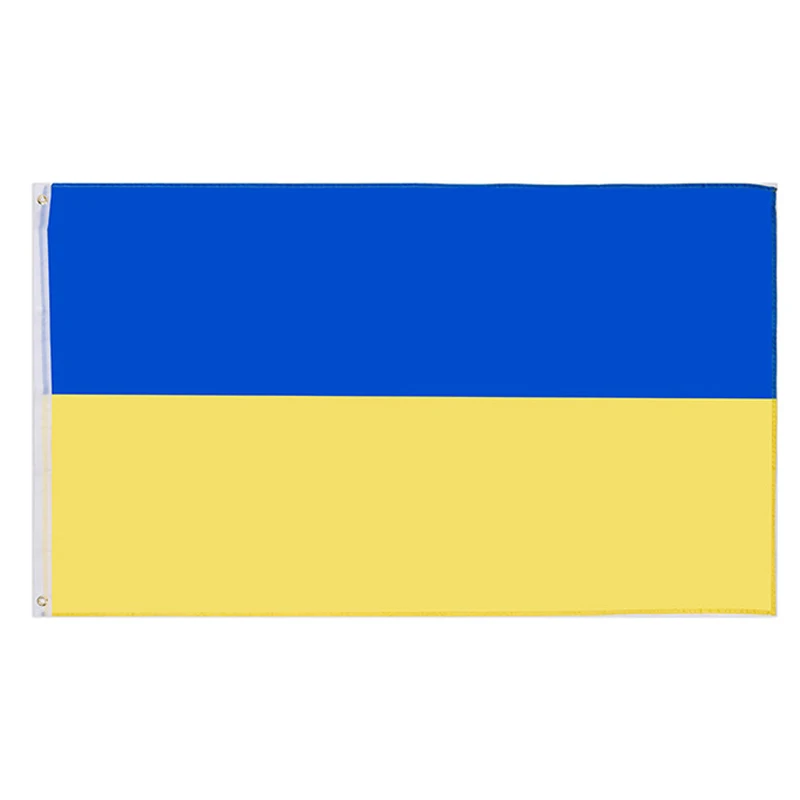 

Бесплатная доставка, Новый украинский флаг xvggdg, 3 фута x 5 футов, висячий флаг Украины, стандартный флаг из полиэстера, баннер