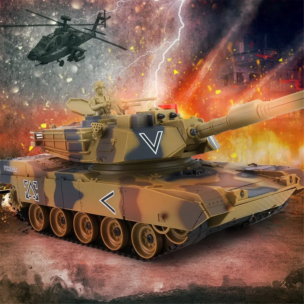 778-1/2/3/4 симуляция 1:24 RC боевой танк игрушки гусеничный свет с светильник ционным