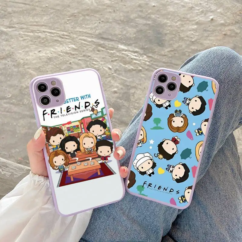 Friends TV Phone Case for iPhone 14 11 12 13 Mini Pro Max 8 7 Plus X XR XS MAX Translucent Matte Cover