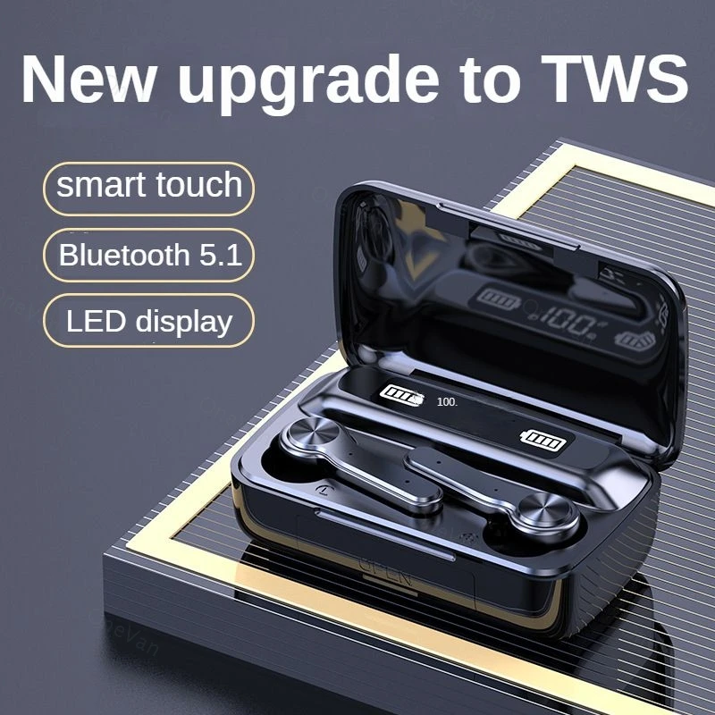 

True Wireless Earphone For iPhone Xiaomi Sports in-Ear Earbuds Power display Stereo Touch Birthday gift 5.1 Bluetooth Headset