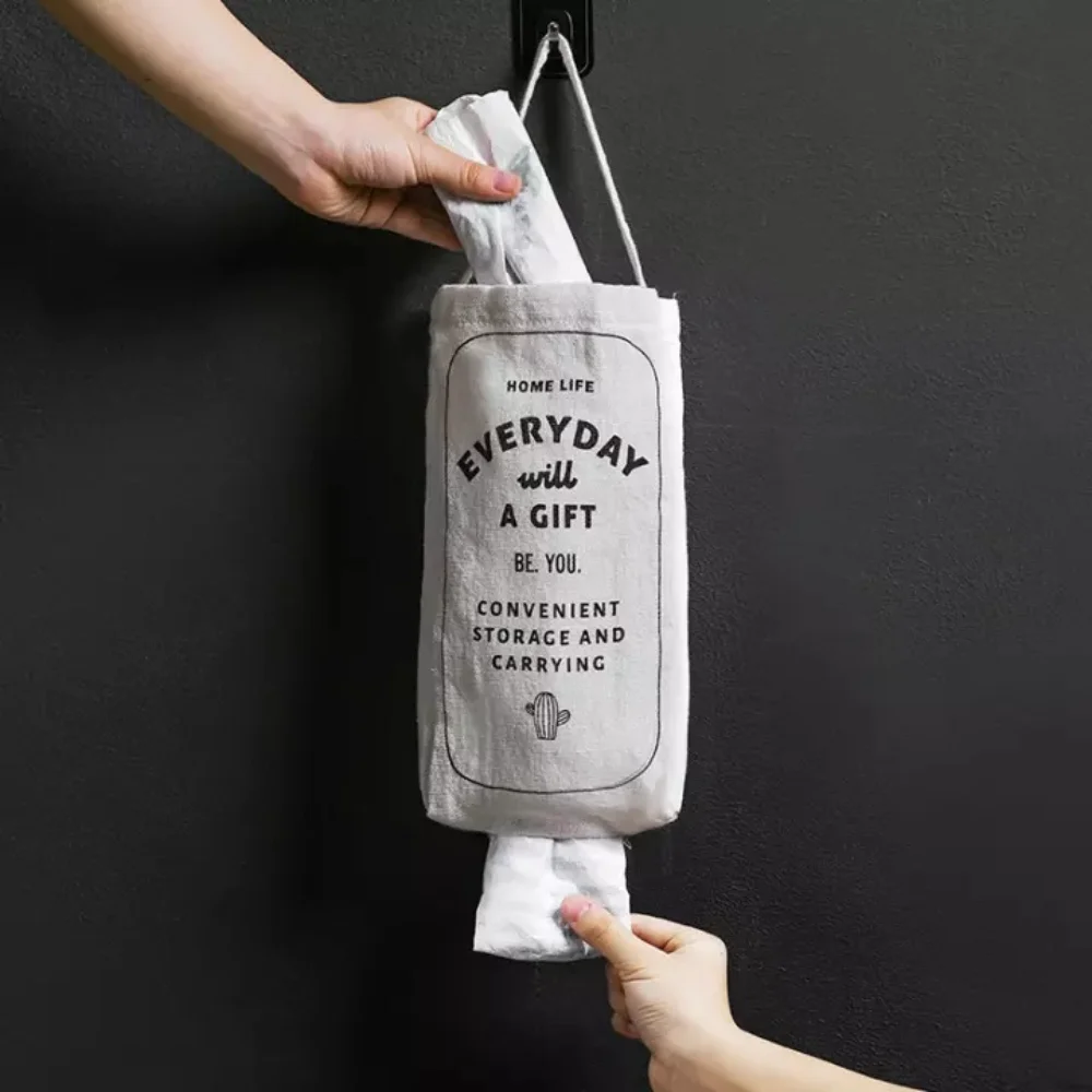 

Garbage Bags Storage Rack Home Hanging Environmental Garbage Storage Bag Wall-Mounted Debris Storage Bag Kitchen Organizer