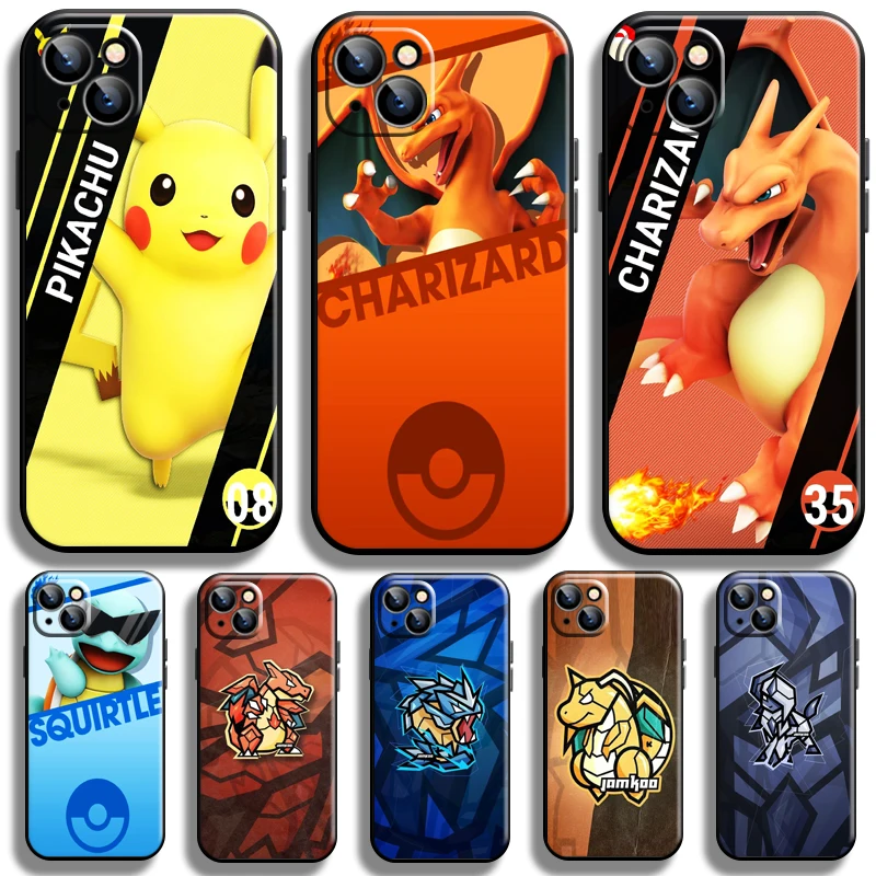 

Pokemon Pikachu For Apple iPhone 13 12 11 Pro 12 13 Mini X XR XS Max SE 5 6 6s 7 8 Plus Phone Case Funda Back Silicone Cover