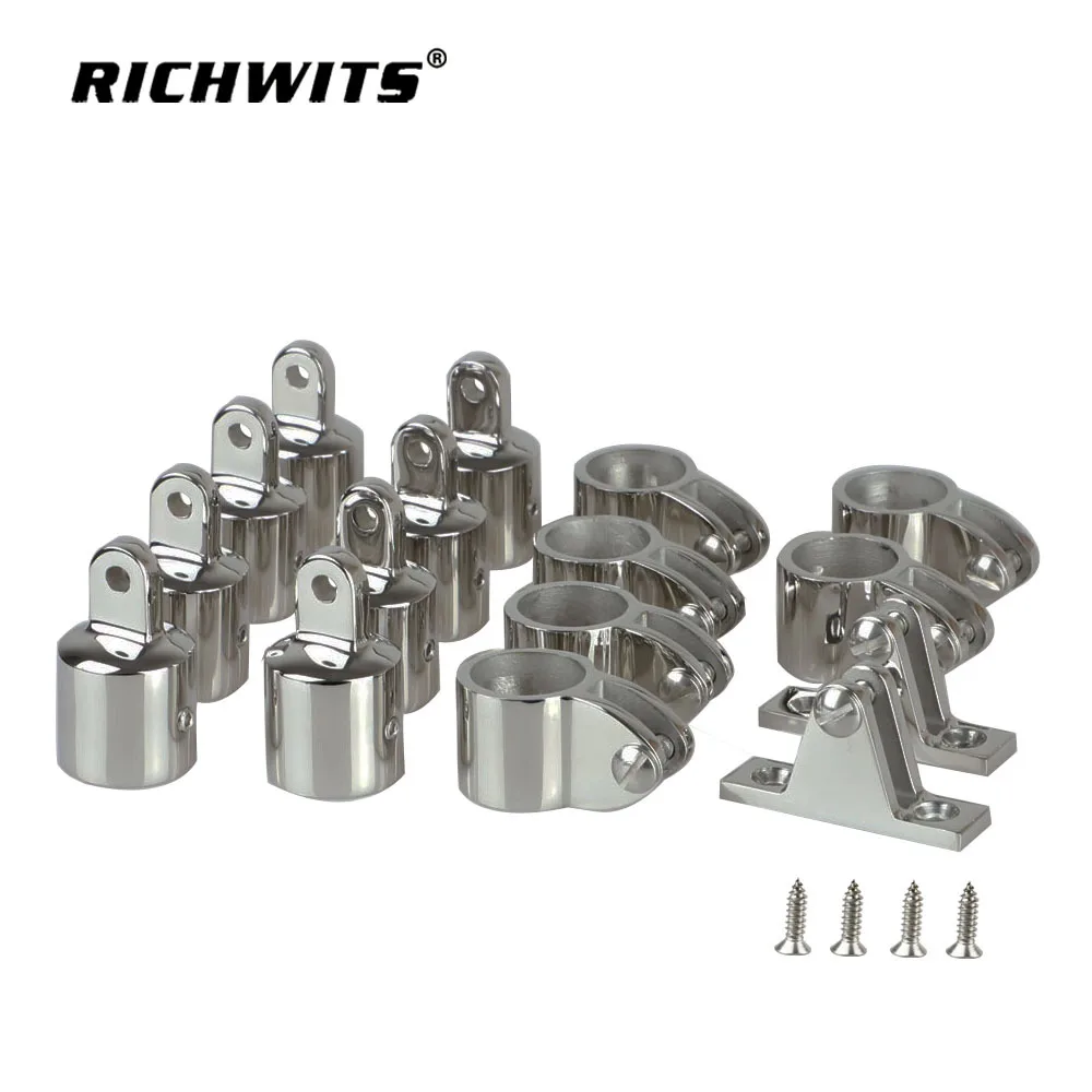

25mm Household Marine Shade Accessories Combination Bimini Top Jaw Slide Marine Mount Deck Hinge Stainless Steel 316