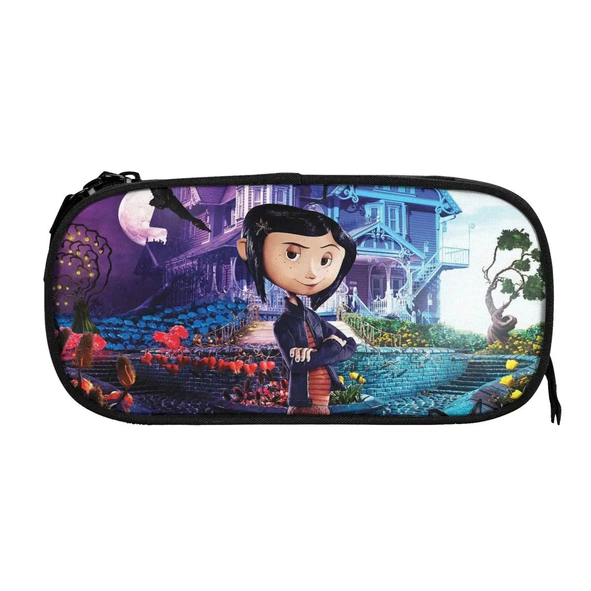 Student School Anime Zipper Pen Bag Child Stationery Bag Pencase Gift
