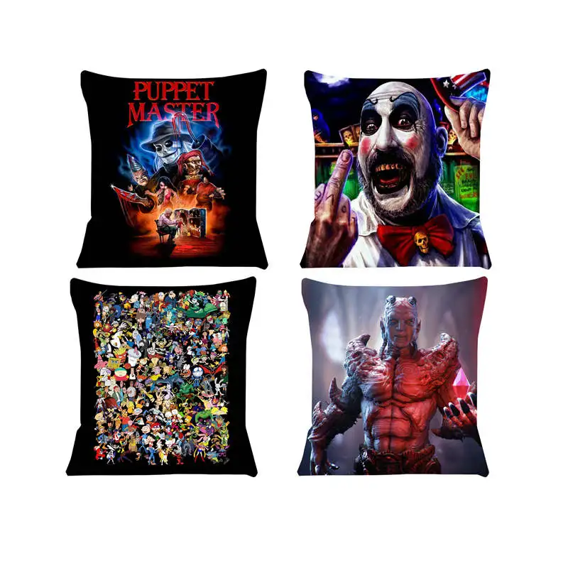 

New Cushion Cover Horror movie series Pillow Case 45x45 Chair cushion Home Decorative Throw Pillow Cover Car