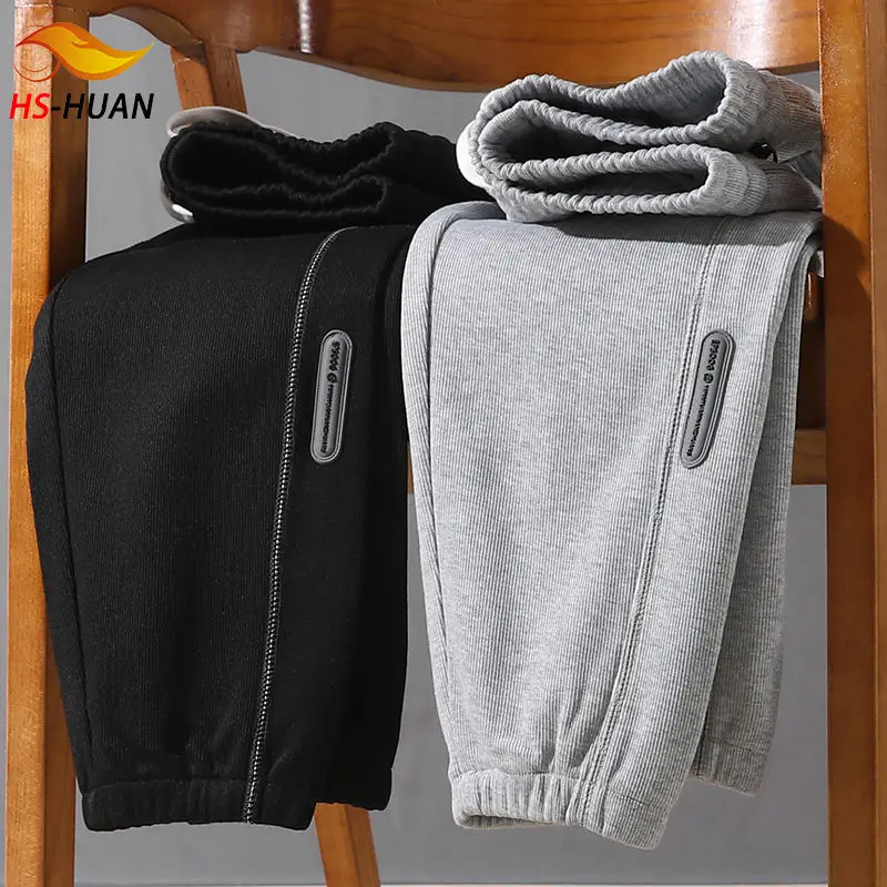 

Spring Autumn Sports Bottoms Fall Pants Casual Trousers Loose Sweater Pants Bundle Feet Junior and Senior High School Joggers