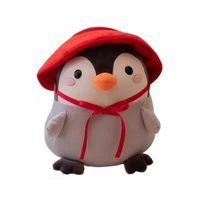 new kawaii penguin stuffed plush toy cosplay with hat toy baby sleep pillow soft animal penguin doll kids girl birthday gift