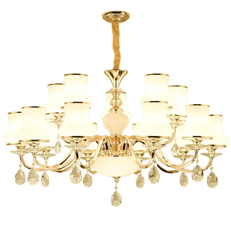 Европейская Современная Минималистичная домашняя хрустальная люстра для