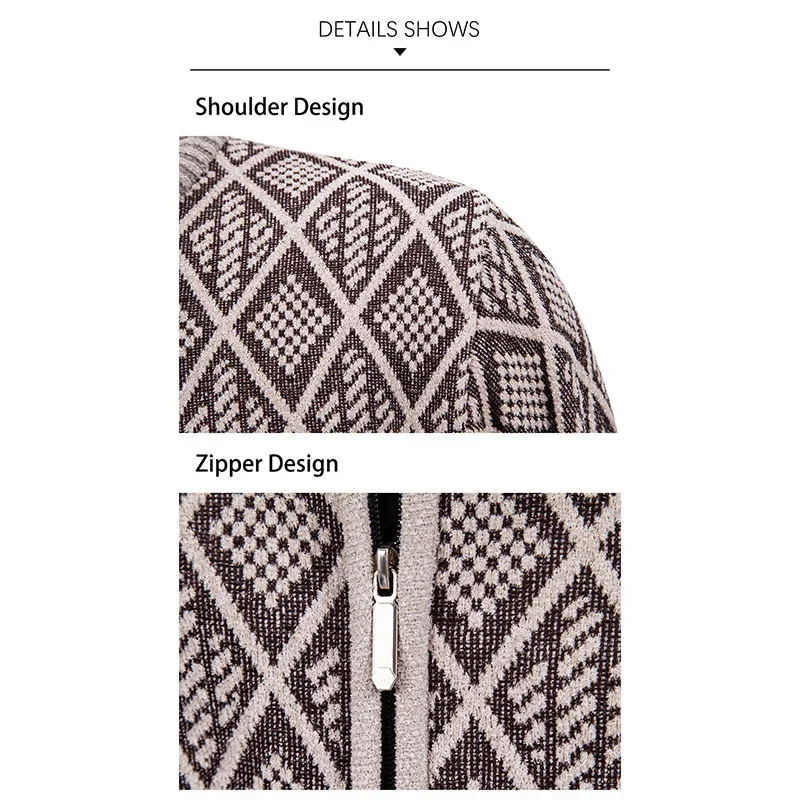 Повседневный Модный корейский Винтажный стиль мужской свитер с принтом куртка