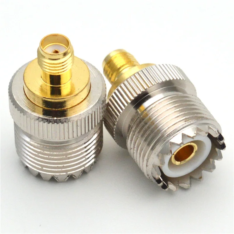 

2pcs SMA female to M female to SMA female UHF connector SL16 to SMA-KK connector