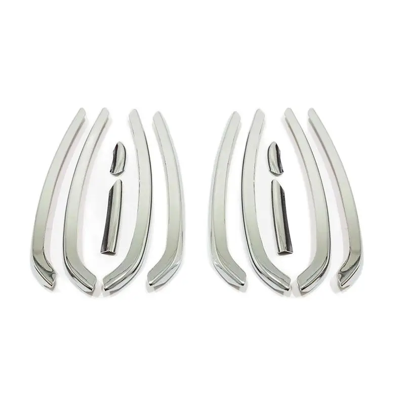 

For Toyota Land Cruiser Prado LC150 2018 ABS Car Head Grille Fence Decoration Strip Cover Trim Car Styling 12Pcs/set