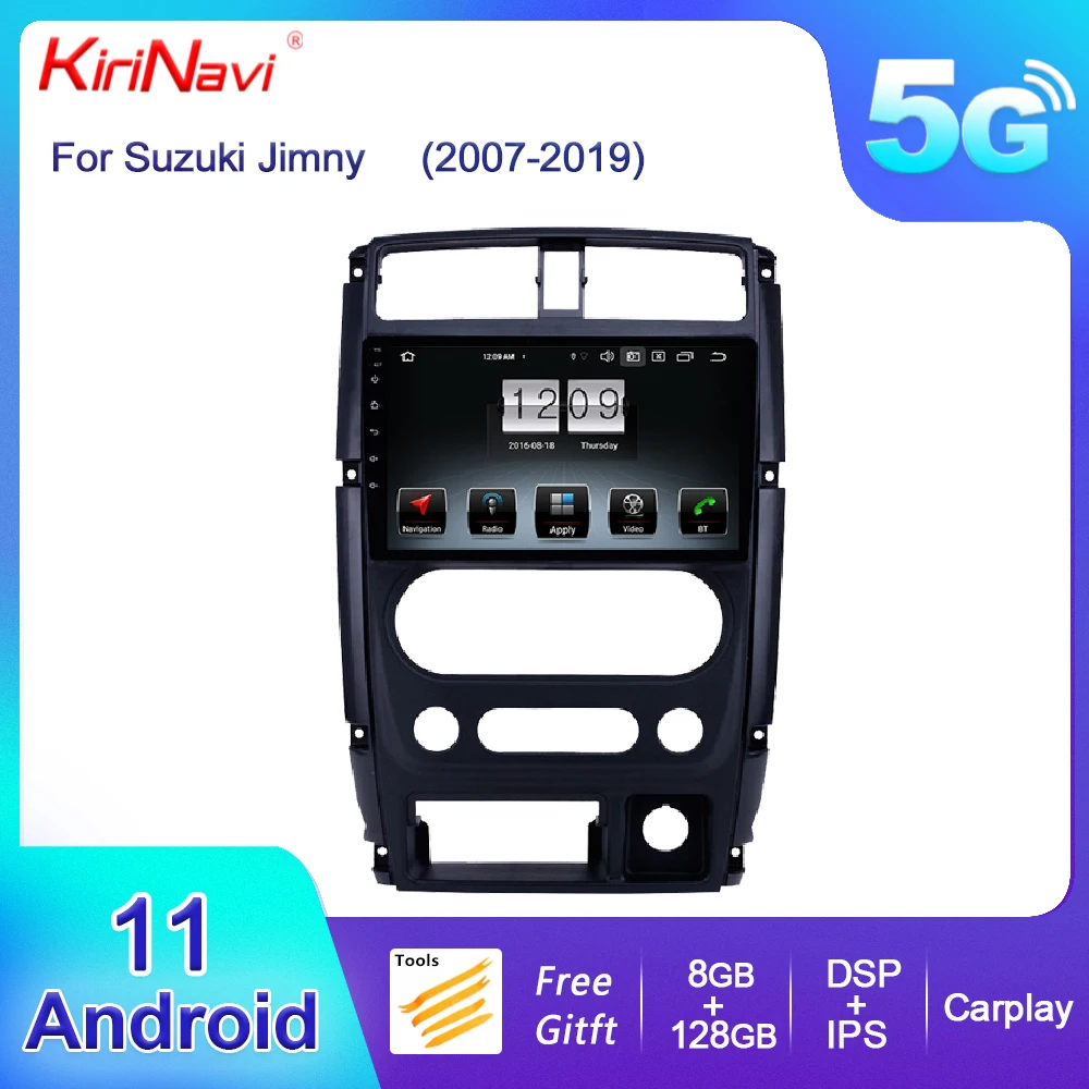 

KiriNavi Touch Screen Android 11 For Suzuki Jimny 2007-2019 Car DVD Multimedia Player Auto GPS Navigation Stereo 4G DSP WIFI