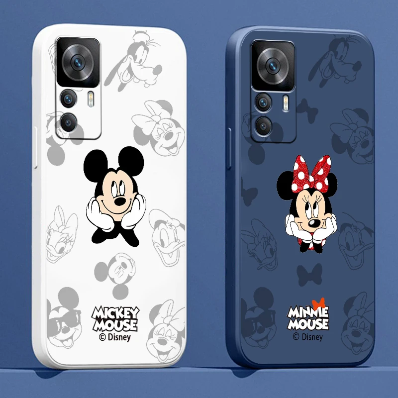 

Mickey Minnie Fashion Disney Liquid Rope Phone Case For Xiaomi Redmi K50 K40 K40S Gaming K30 10C 10 10X 9A 9 9T 9C 9AT 8 8A 5G