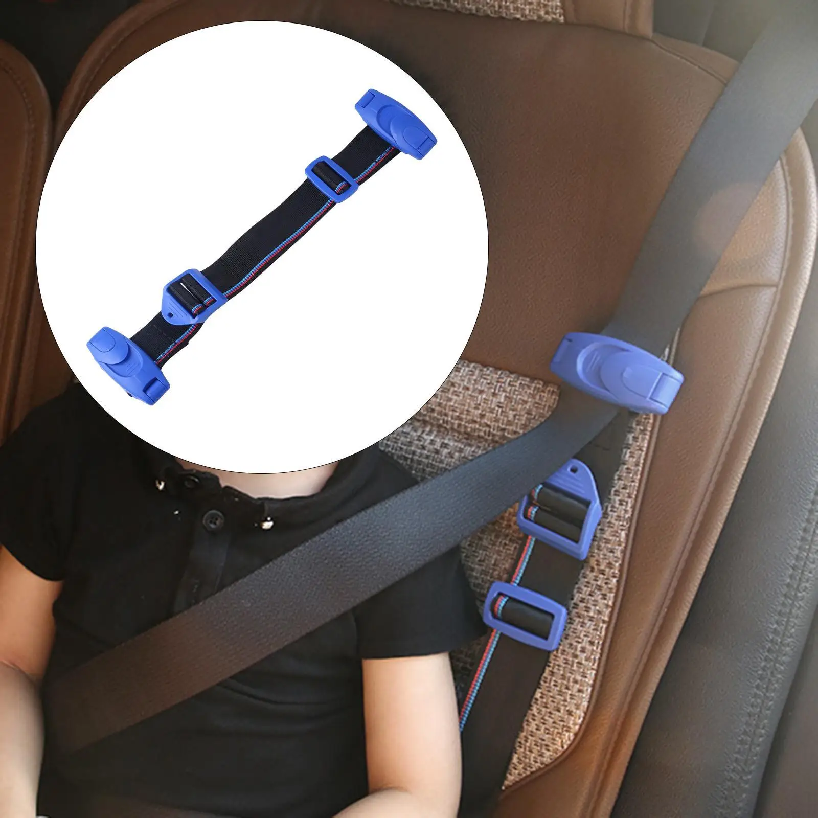 

Car Seat Safety Belt Clip Buckle Seatbelt Comfort Shoulder Neck Strap Adjuster Fixing Device Protection For Child Baby Kids