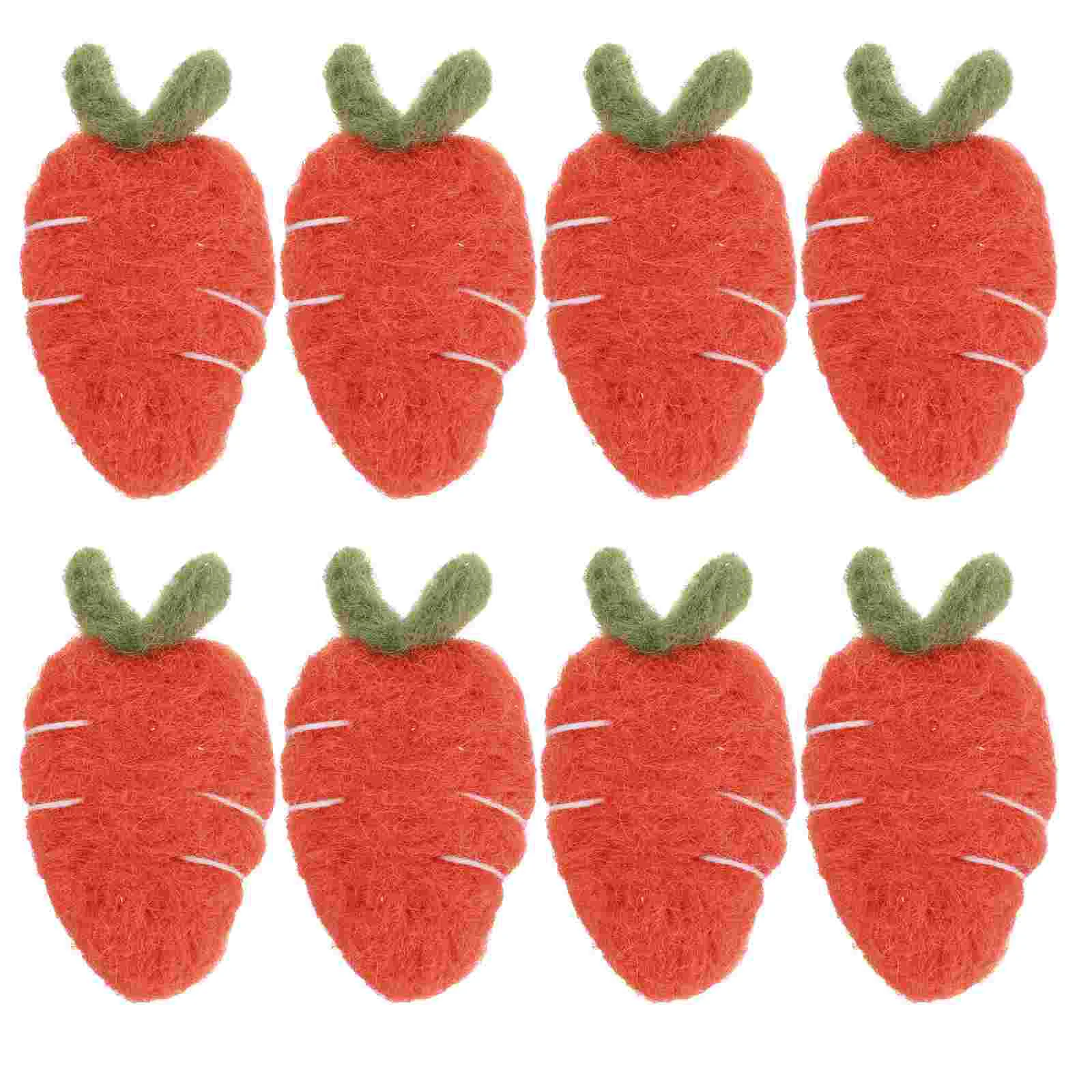 

8Pcs DIY Hairpin Felt Carrot Accessories Materials Exquisite DIY Accessories