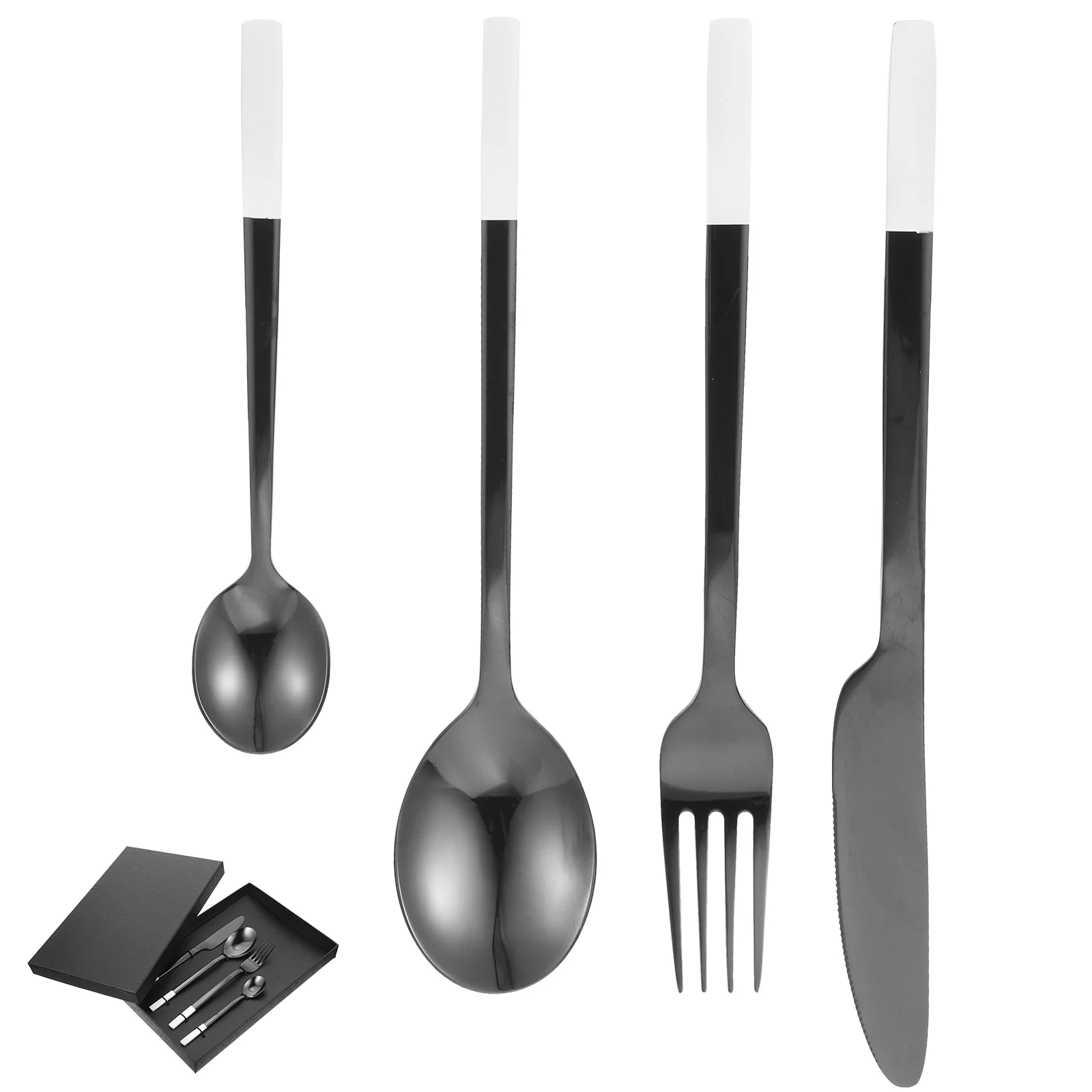 

Set Cutlery Spoon Flatware Tableware Serving Western Kitchen Utensil Utensils Dining Beef Cutting Cheese Travel Camping Soup