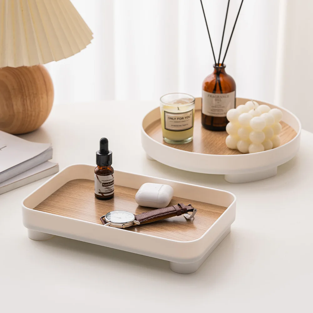 

Desktop Accessories Receihome Plate Minimalism Room Decor Cosmetic Storage Jewelry Display Portable Plate Home Decor Ornaments