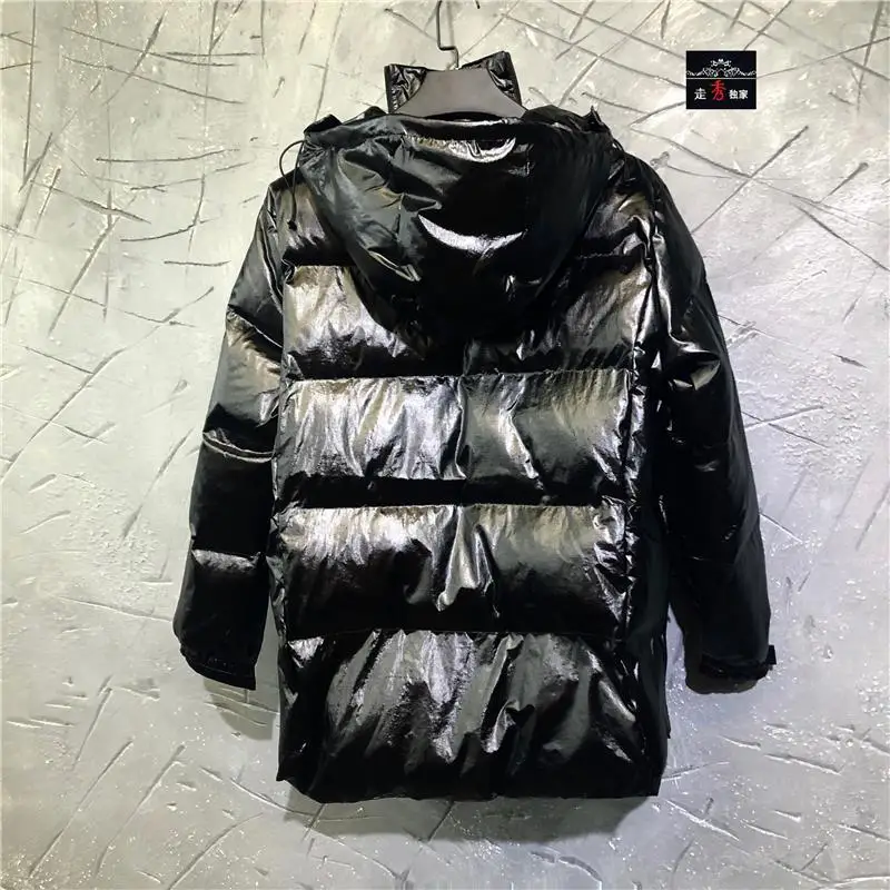Men's Jacket Parkas Men's Winter Jackets Men's Cold Jacket Multi Panel Pockets Tooling Style Hooded and Thickened Warm Coat