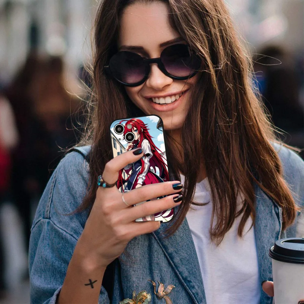 Чехол для телефона iPhone 15 Pro Max Plus мягкий силиконовый чехол Demon High School DxD Liyas