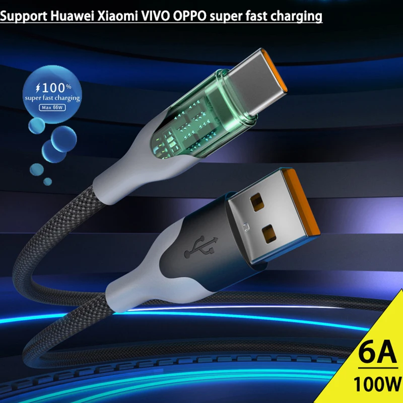 

USB-кабель для быстрой зарядки, 6 А, 100 Вт