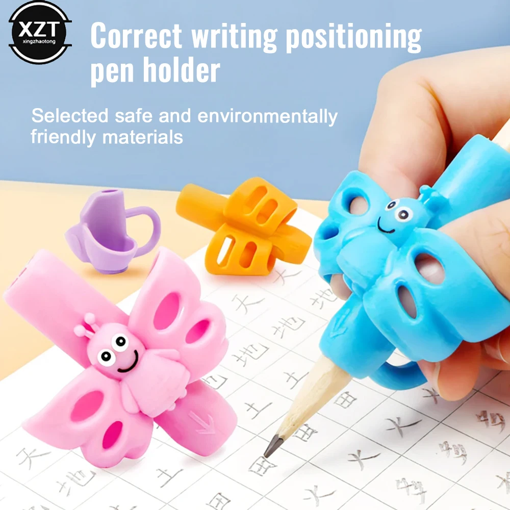 

Finger Pen Holder Silicone Baby Learning Writing Tool Correction Device Pencil Set Stationery 3 Piece Set Gift 2 Piece Fish
