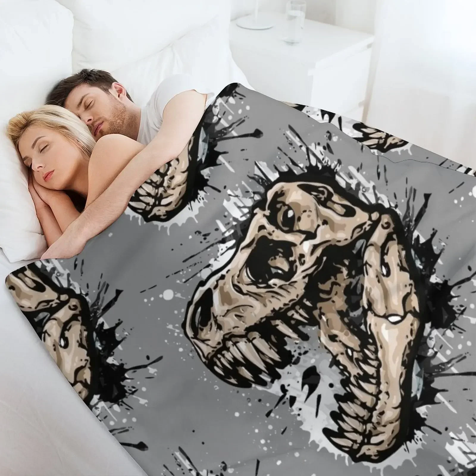 Динозавр - тираннозавр рекс trex t-rex Плед Одеяла из фланелевой ткани и летние