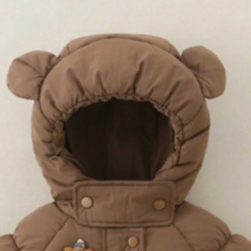 Фото Пальто Bread Jacket, утепленное хлопковое пальто для девочек, в корейском стиле, однотонное пальто-принцесса для зимы №2