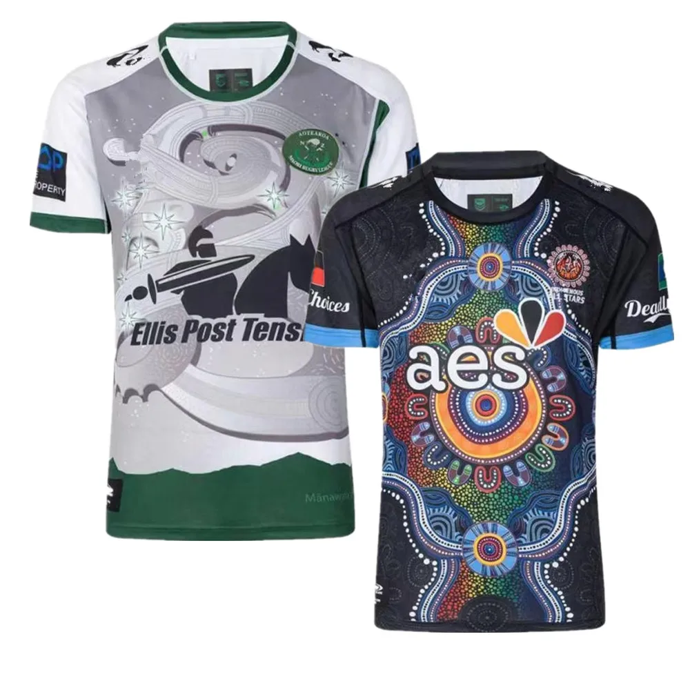 

New style rugby jersey 2023 MAORI ALL STARS shirt INDIGENOUS ALL STARS JERSEY