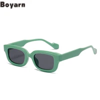 boyarn 2022 new box sunglasses steampunk fashion macarone color glasses personality candy color ins sunglasses women