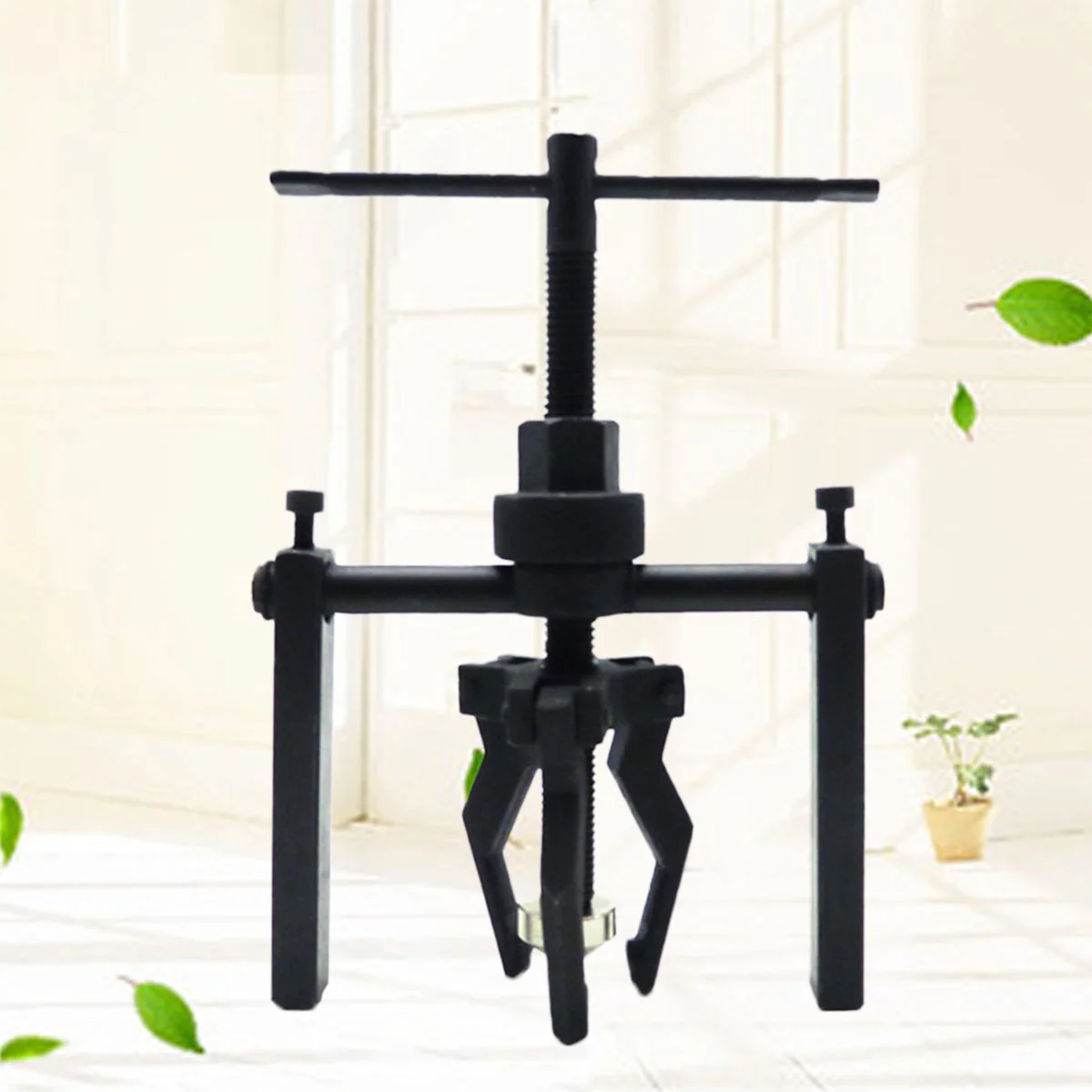 

Heavy Duty 3 Leg Rama Bearing Hub Gear Puller Reversible Gear Hub Bearing Puller Pulley Removal Tool (Black)