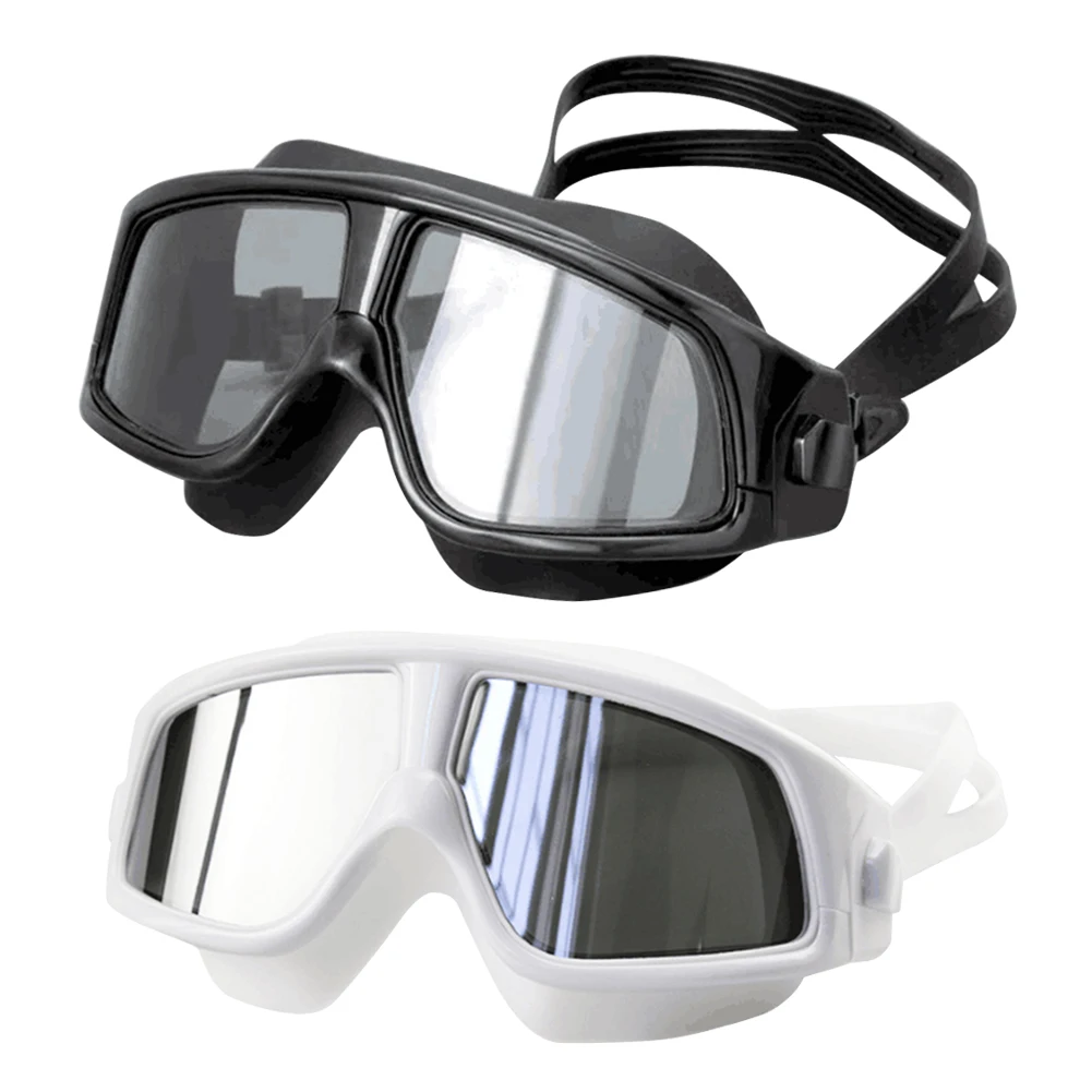 

2022 Large Frame Adjustable Frame Swimming Glasses Eyewear Outdoor Waterproof HD Anti-fog Swim Diving Goggles for Adults