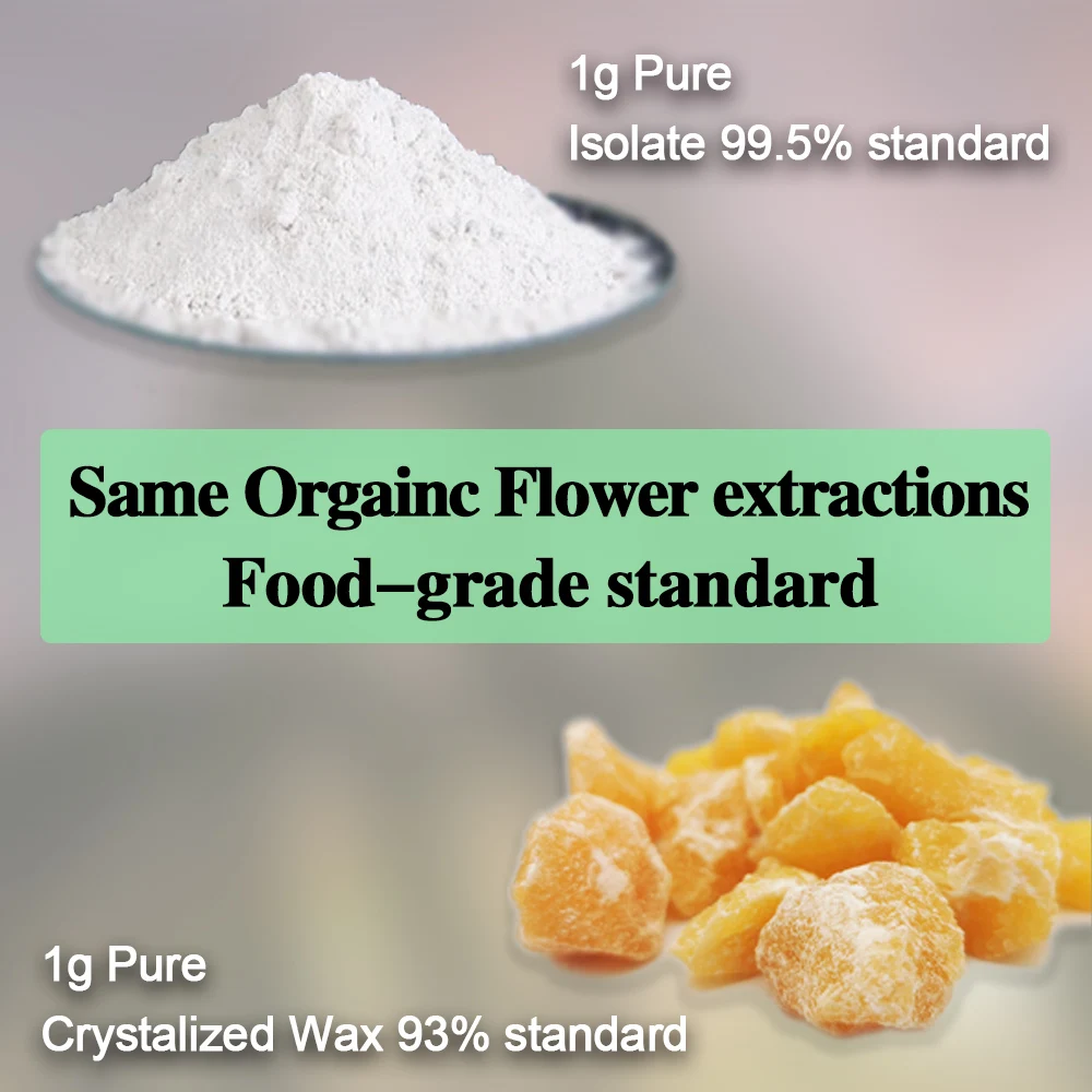 

1g organic food-grade raw materials with different status for cosmetics or healthy industry and can soluble in oil items