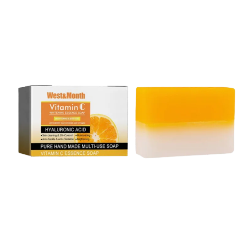 

Vitamin C Firming and Brightening Soap Deeply Cleans and Lightens Spots, Repairs Dark, Radiant, White and Firm Skin