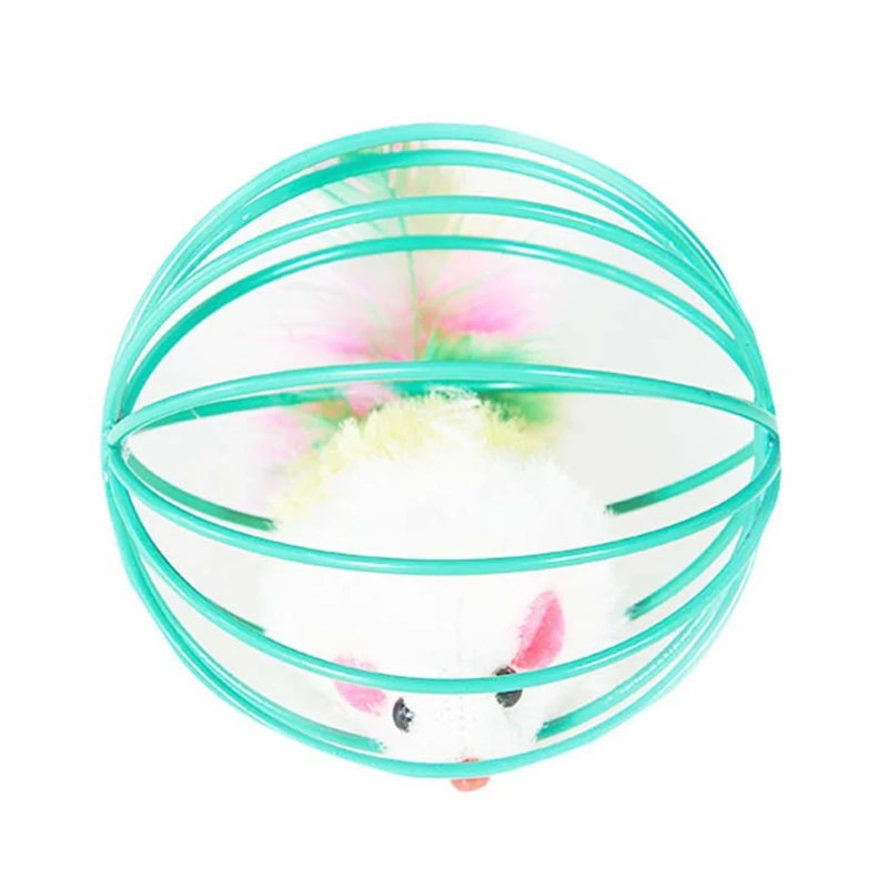 

20 Pcs Interactive Feather Bell Ball Teaser Stick Mouse Fish Shape Funny Entertainment Toy for cats and Kittens