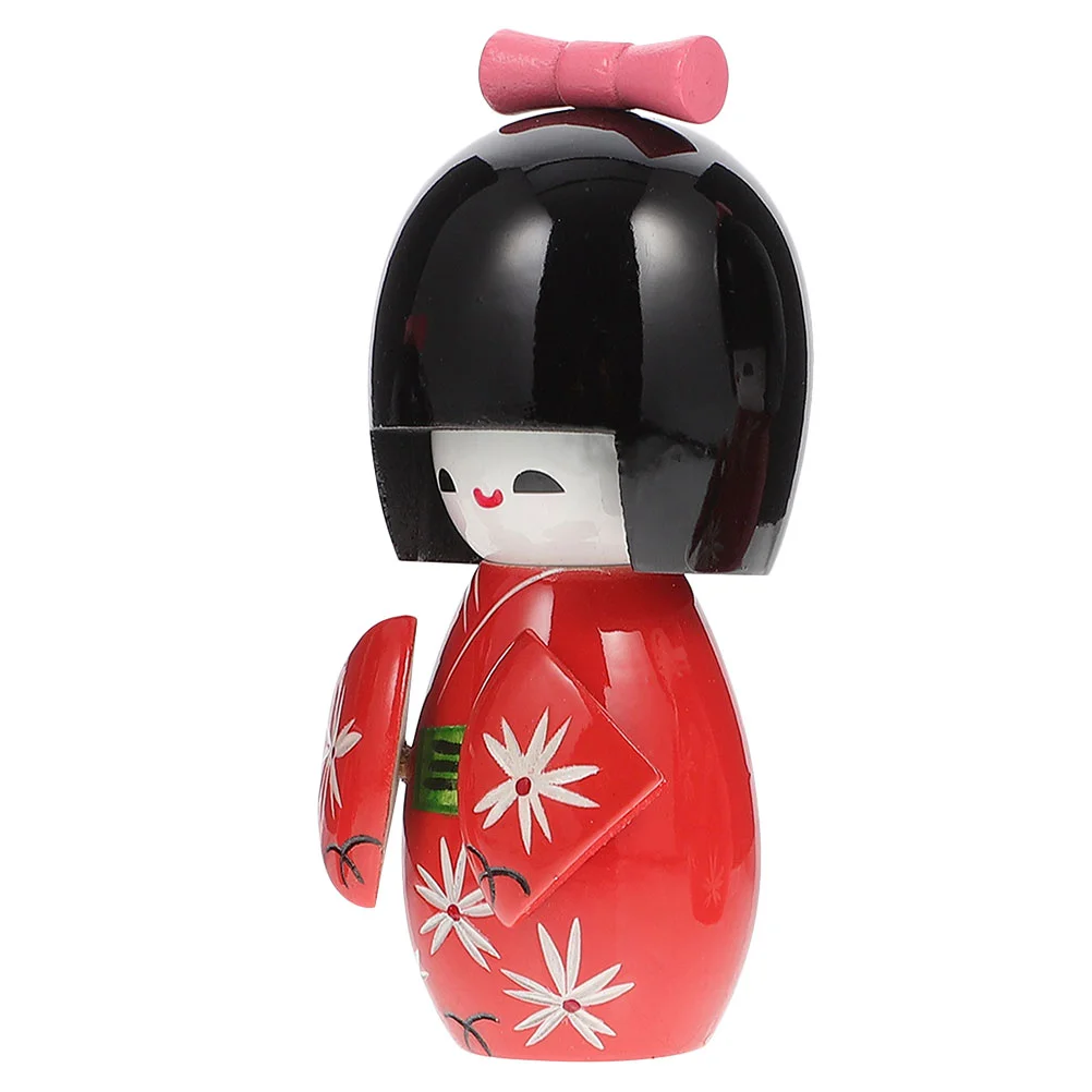 

Japanese Kimono Home Ornament Housewarming Gift New Year Decor Light Decorations Wood Accents Desktop Traditional