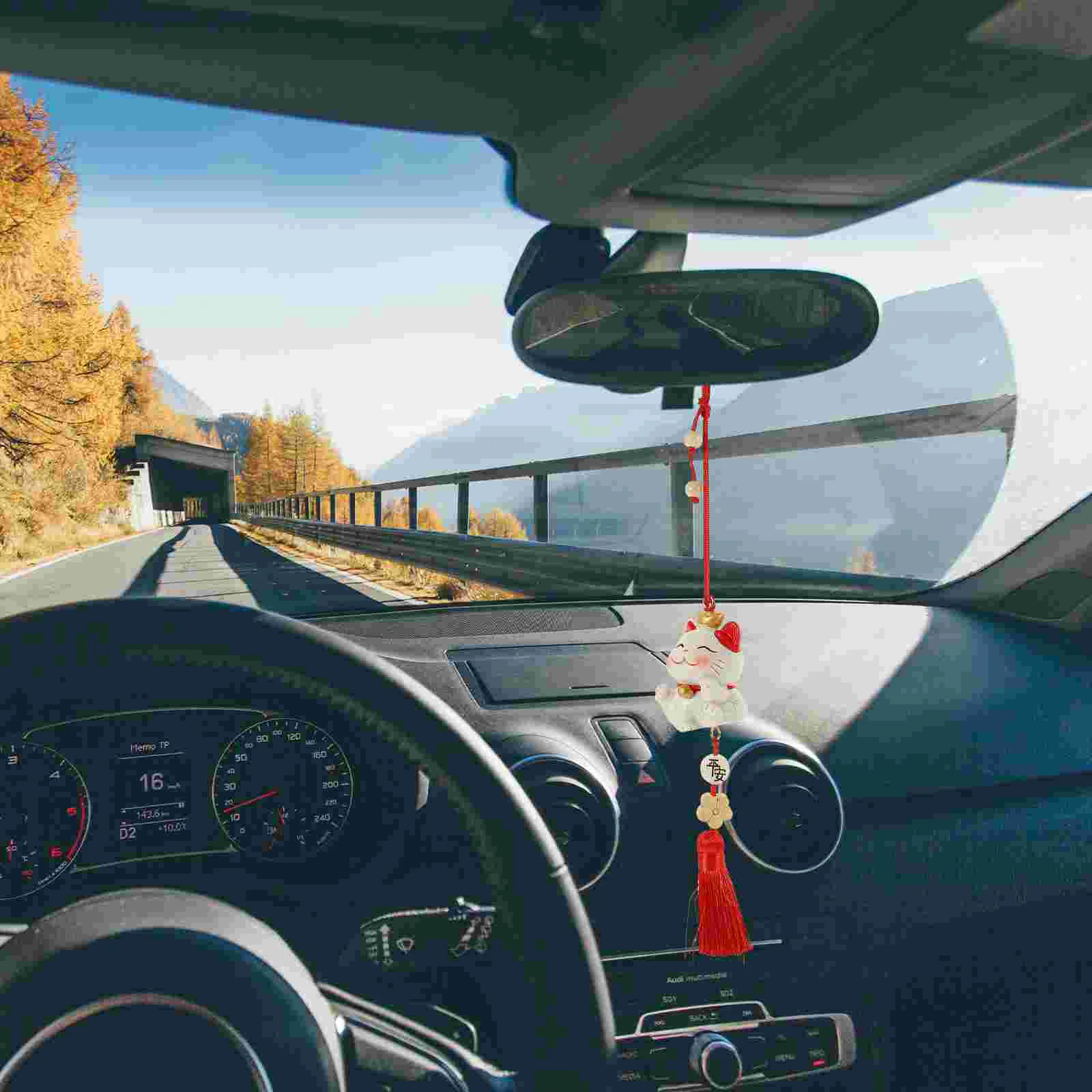 

Lucky Cat Pendant Car Mirror Hanging Accessories Rearview Mirror Rear View Mirror Hanging Accessories