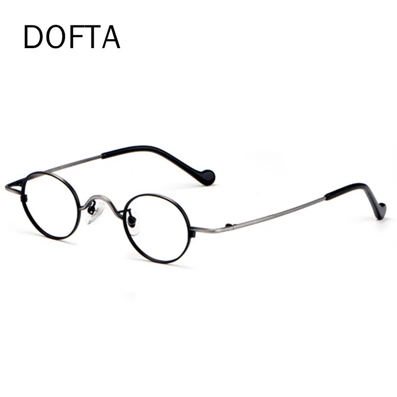DOFTA титановые винтажные круглые очки в оправе для мужчин по рецепту женские