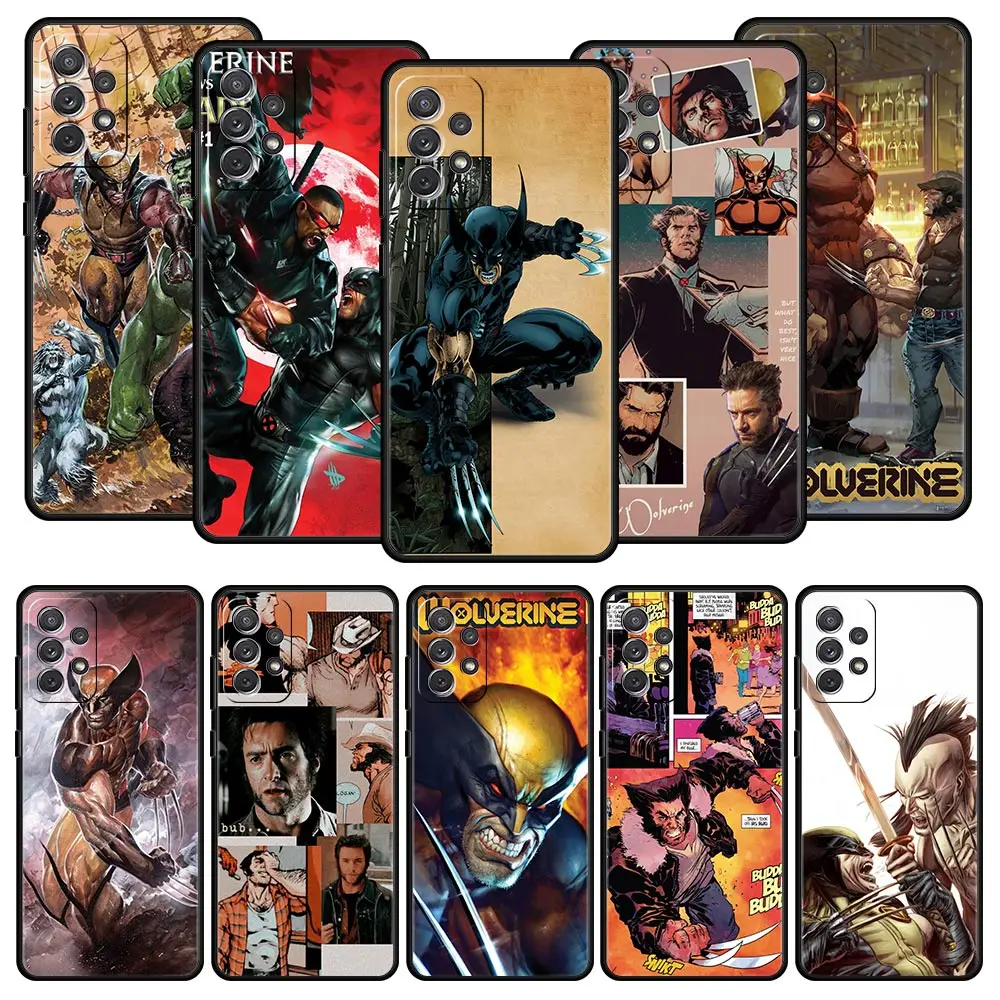 

Cover Case for Samsung Galaxy A12 A51 A32 A42 A21s A71 A52 A72 A53 A73 A10 A20 A30 A50 A70 A90 Phone Marvel Hero Wolverine