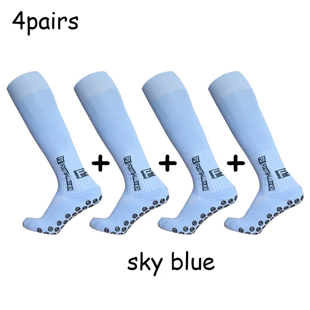 Long FS Football Socks Non-slip Silicone Sole Compression and Breathable Professional Football Socks 4