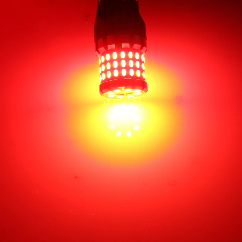 

Комплект Из 2 Светодиодных Ламп BMTxms T20 W21/5W 7443 Для Стоп-сигналов, Стробоскопические, Красные