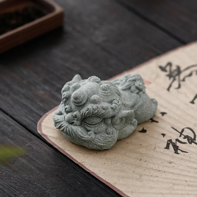 Креативные Симпатичные лежащие чайные украшения Xingshi для домашних животных