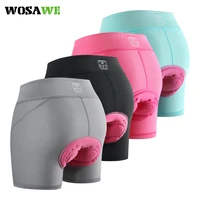 wosawe breathable cycling shorts cycling underwear 3d gel pad shockproof bicycle underpant mtb road bike underwear women shorts
