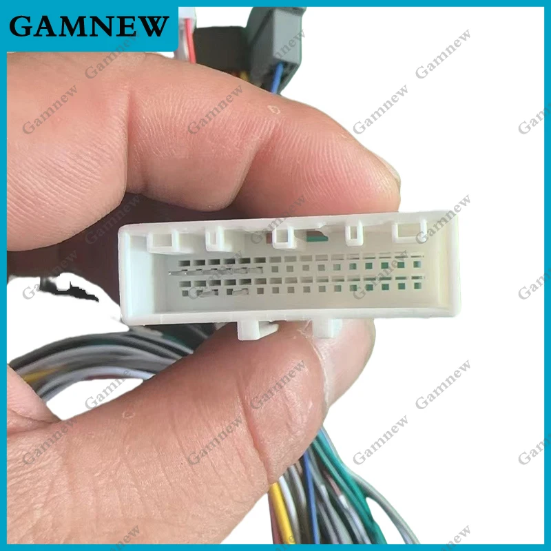 Автомобильный 16-контактный адаптер для аудиокабеля питания с Canbus-коробкой Nissan