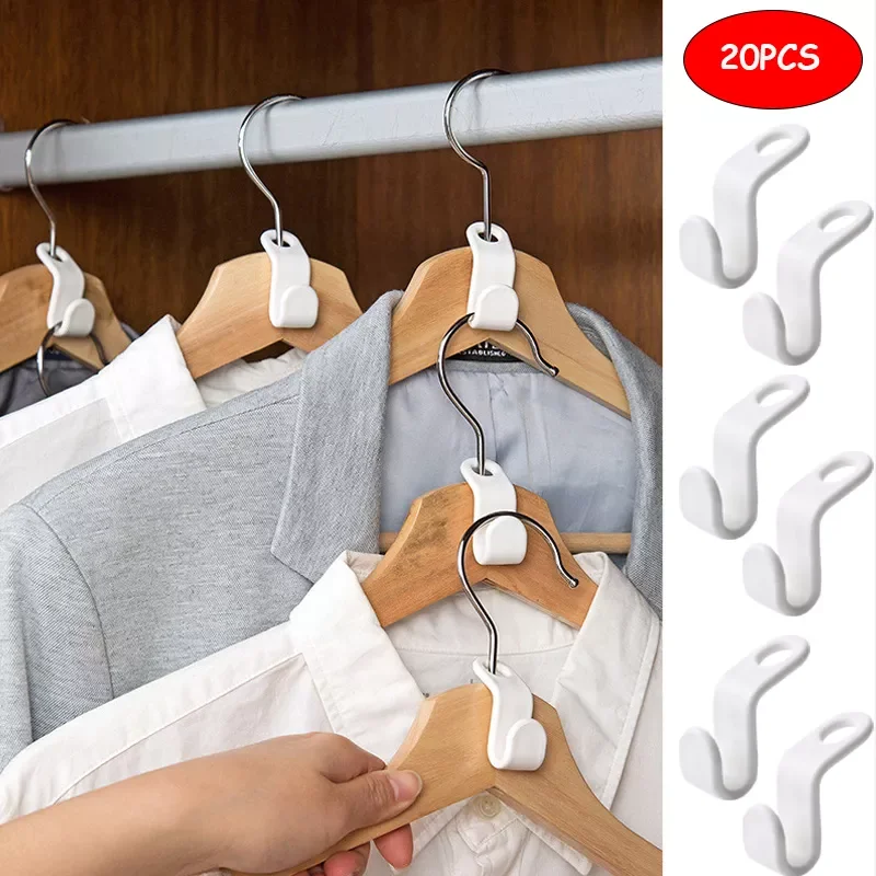 

Multi-function Clothes Hanger Hook Wardrobe Space-saving Hanger Hook Hanger Connection Hook Bedroom Storage Wardrobe Organizer