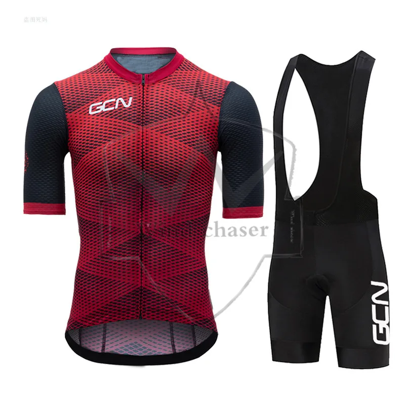 

GCN 2024 Men Cycling Jersey Set Summer Breathable Road Bike Uniforme New Cycling Clothing MTB Maillot Culotte Ropa Ciclismo