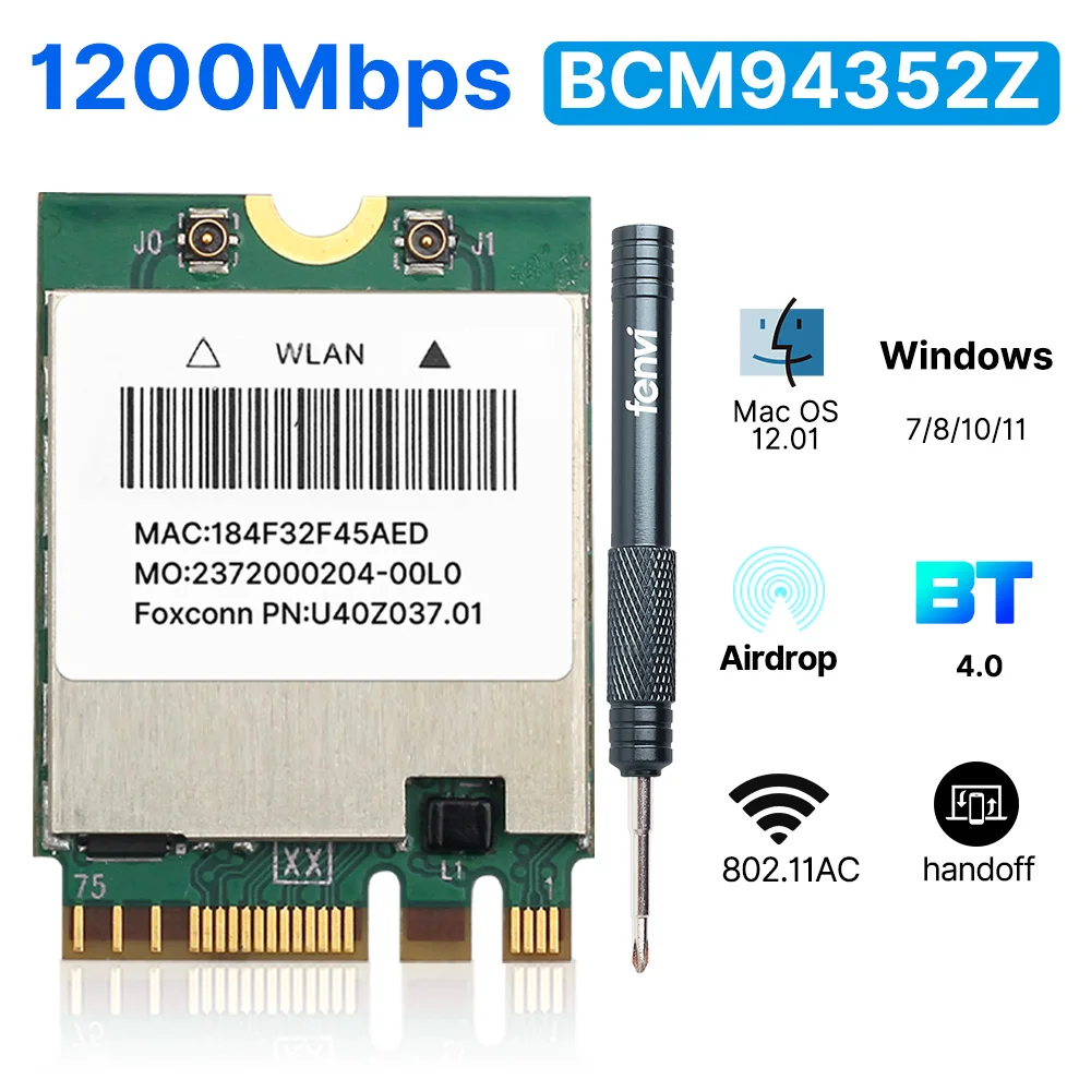 Беспроводная Wi-Fi карта Fenvi 1200 Мбит/с