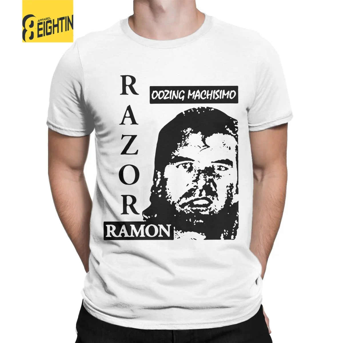 

Razor Ramon Wrestling Legend Men T Shirt Funny Tees Short Sleeve Crew Neck T-Shirt Pure Cotton Gift Idea Tops