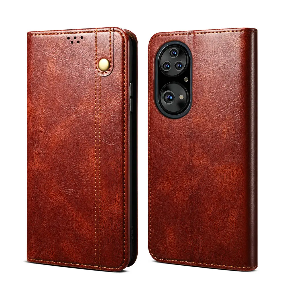 

2021 Роскошный кожаный чехол-книжка с магнитной текстурой и слотом для карт кожаные чехлы для телефонов Huawei P50 Nova 10 9 Nova10 Nova9 Pro откидной Чехол