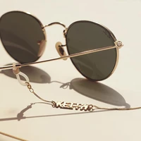 2022 new fashion stainless steel custom name glasses chain high quality boho sunglasses chain jewelry non slip lanyard